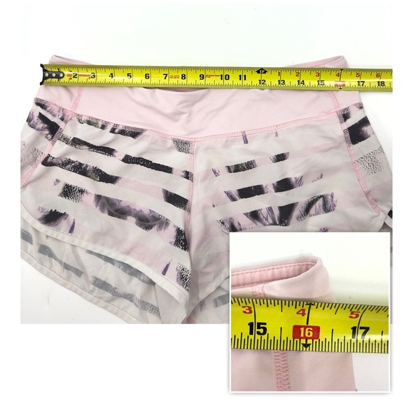 Lululemon SET Run Speed Shorts Sweaty Or Not Tank Size 10 Sunset Blush Quartz - Picture 12 of 16